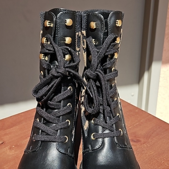 Guess grows ankle heel boots lace-up Size 10 - Picture 5 of 15